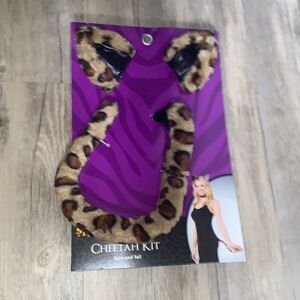 NEW Cheetah kit costume One size HALLOWEEN ANIMAL LAST MINUTE QUICK